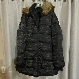 NWT Lane Bryant Faux Fur Hooded Ski Parka 18/20